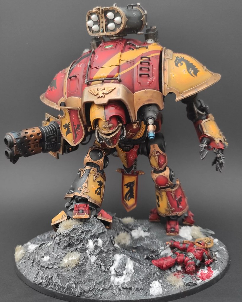 Galerie de photos d'un Imperial Knight Custom pour le jeu Warhammer 40000