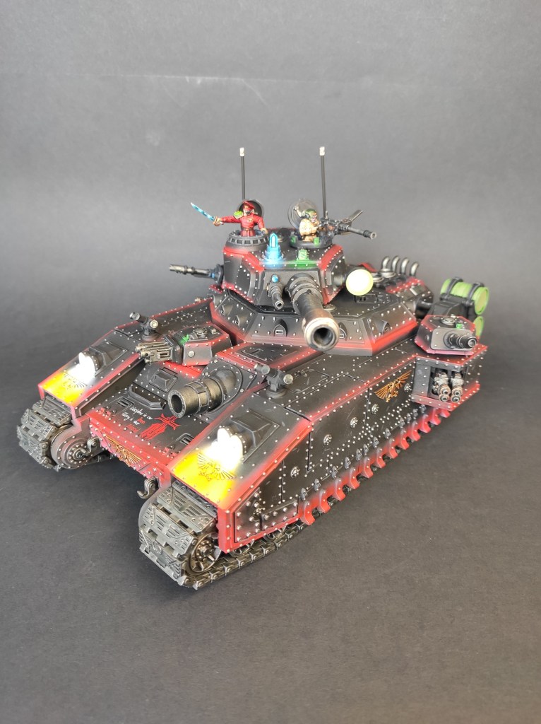 Galerie de photos d'un Baneblade de l'armée Astra Militarum pour le jeu Warhammer 40000