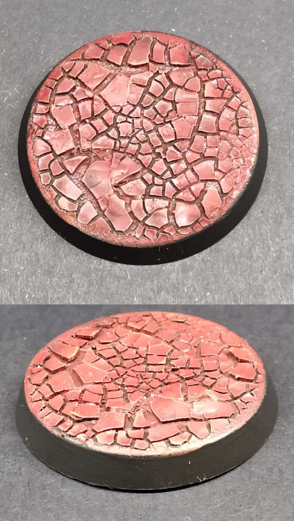 Soclage et socles Terre craquelée rouge