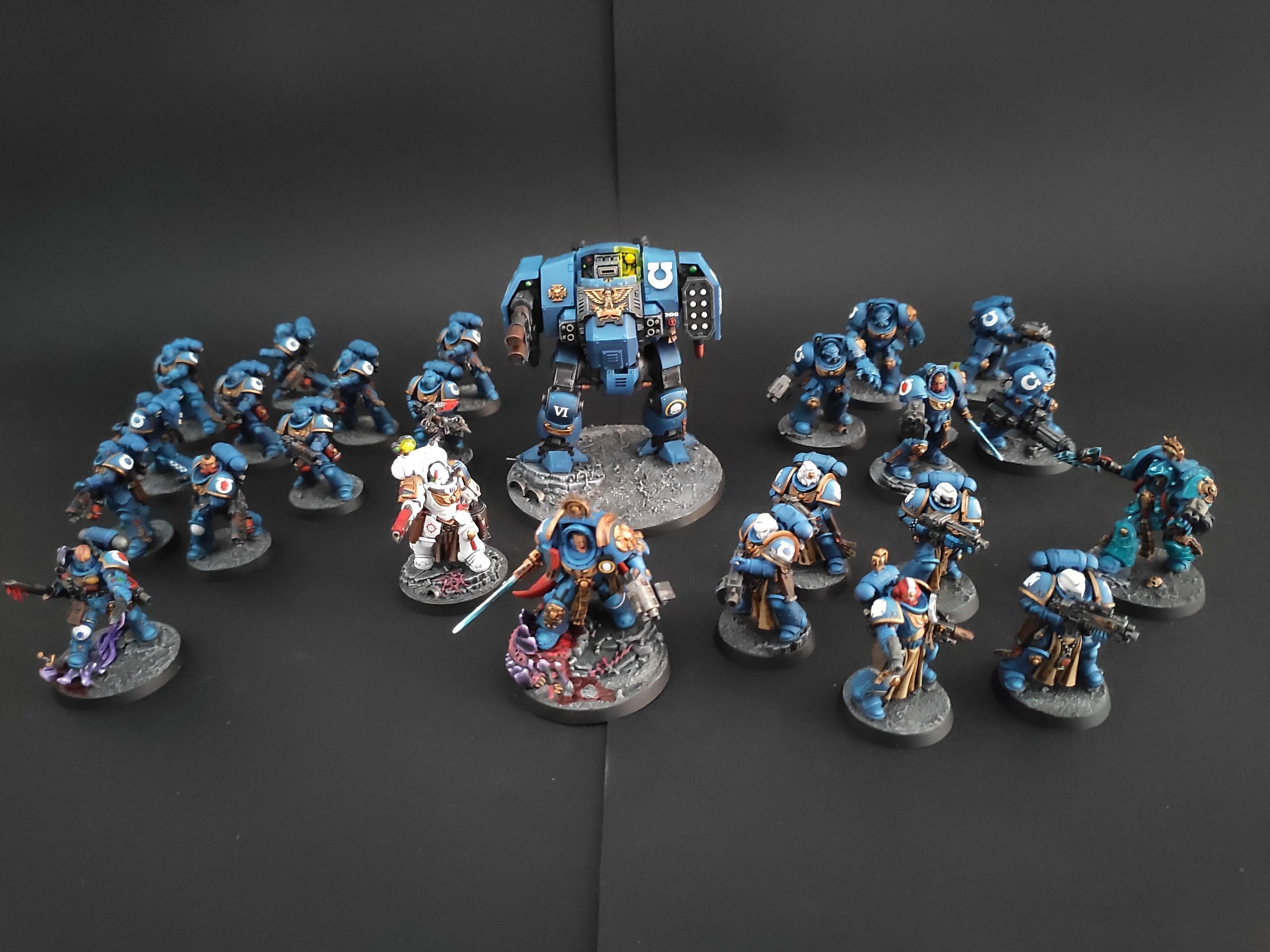 Warhammer 40000- Figurines - Miniatures - Service de peinture figurine - peintre figurine - Space Marines - Ultramarine - Terminator