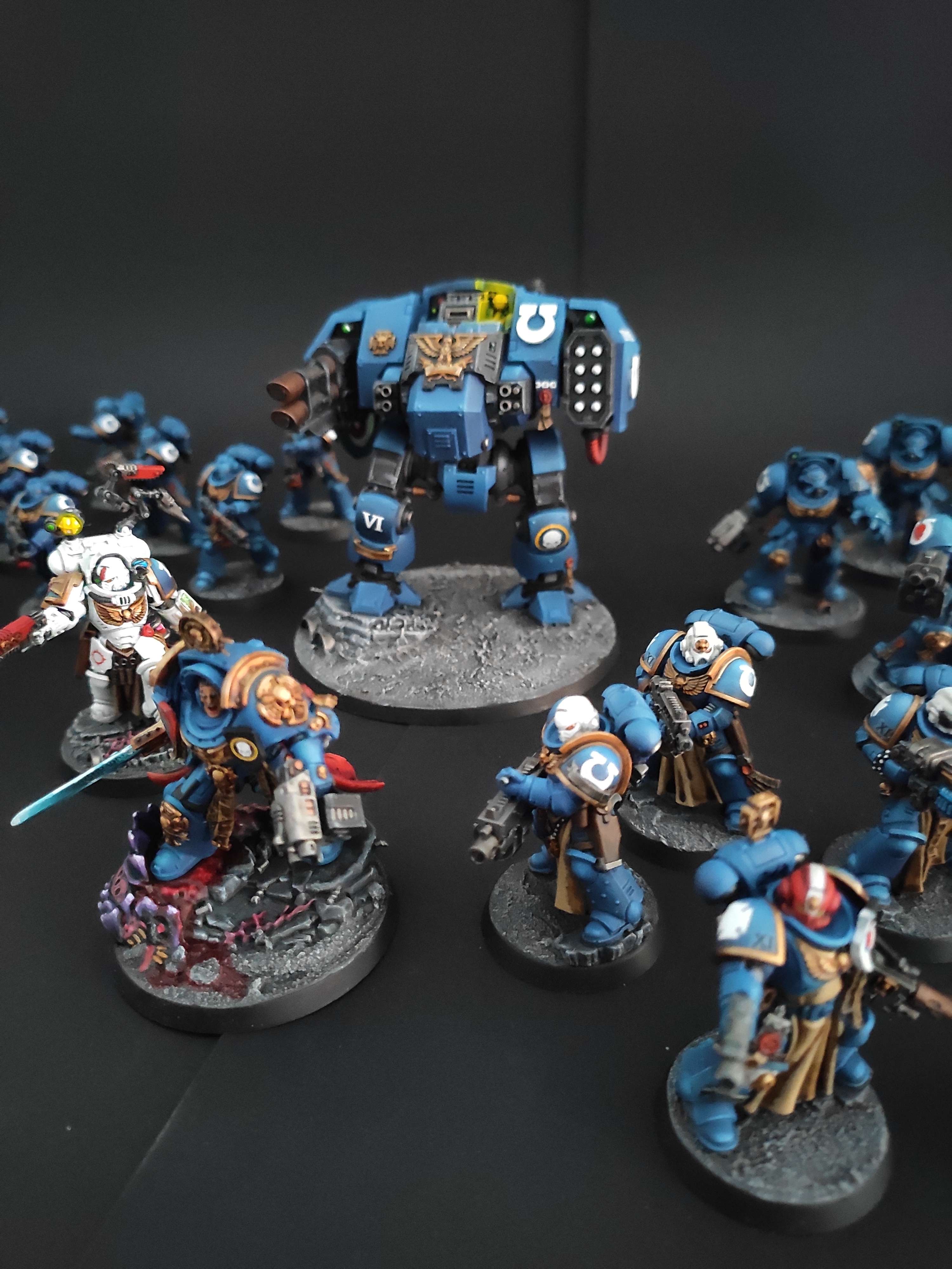Warhammer 40000- Figurines - Miniatures - Service de peinture figurine - peintre figurine - Space Marines - Ultramarine - Terminator