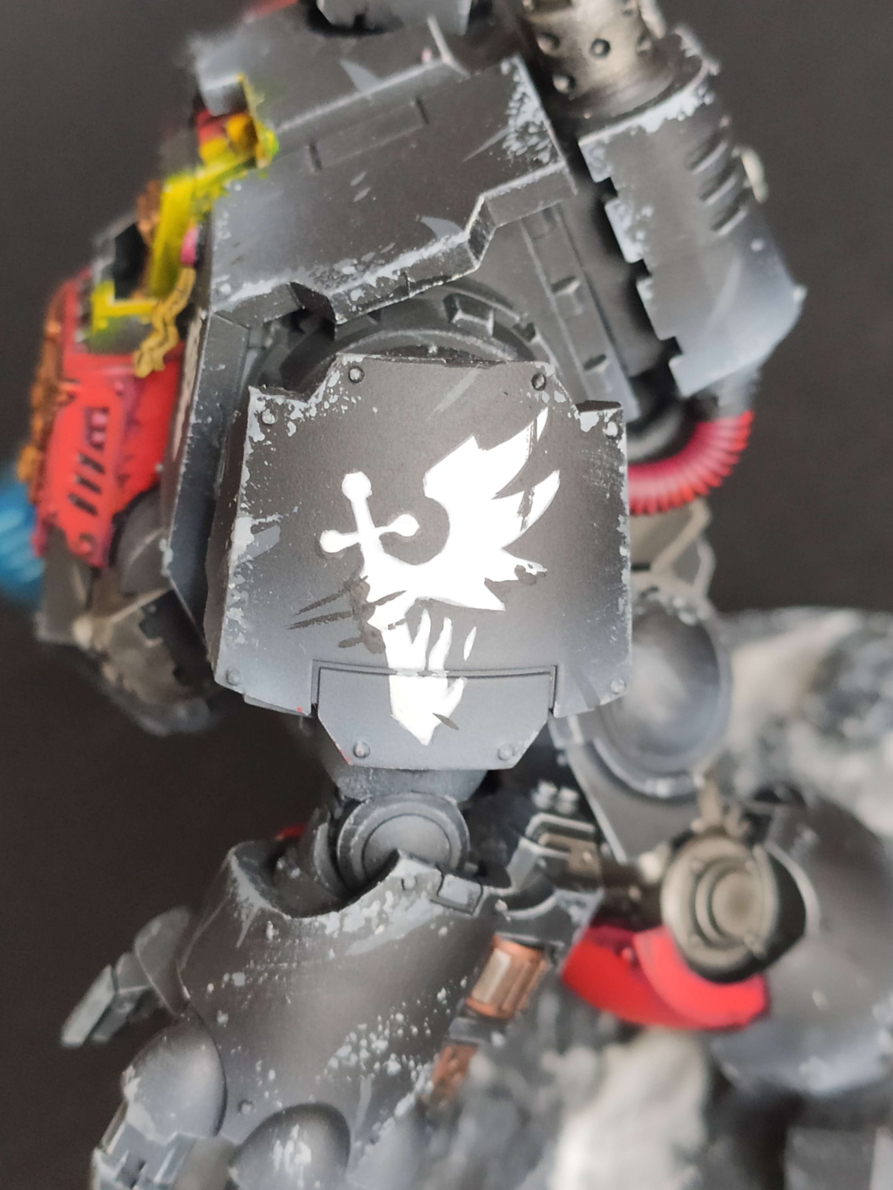 Age of Sigmar - Warhammer - Figurines - Miniatures - Service de peinture figurine - peintre figurine - Space Marines - Dark Angels - Dreadnought Redemptor