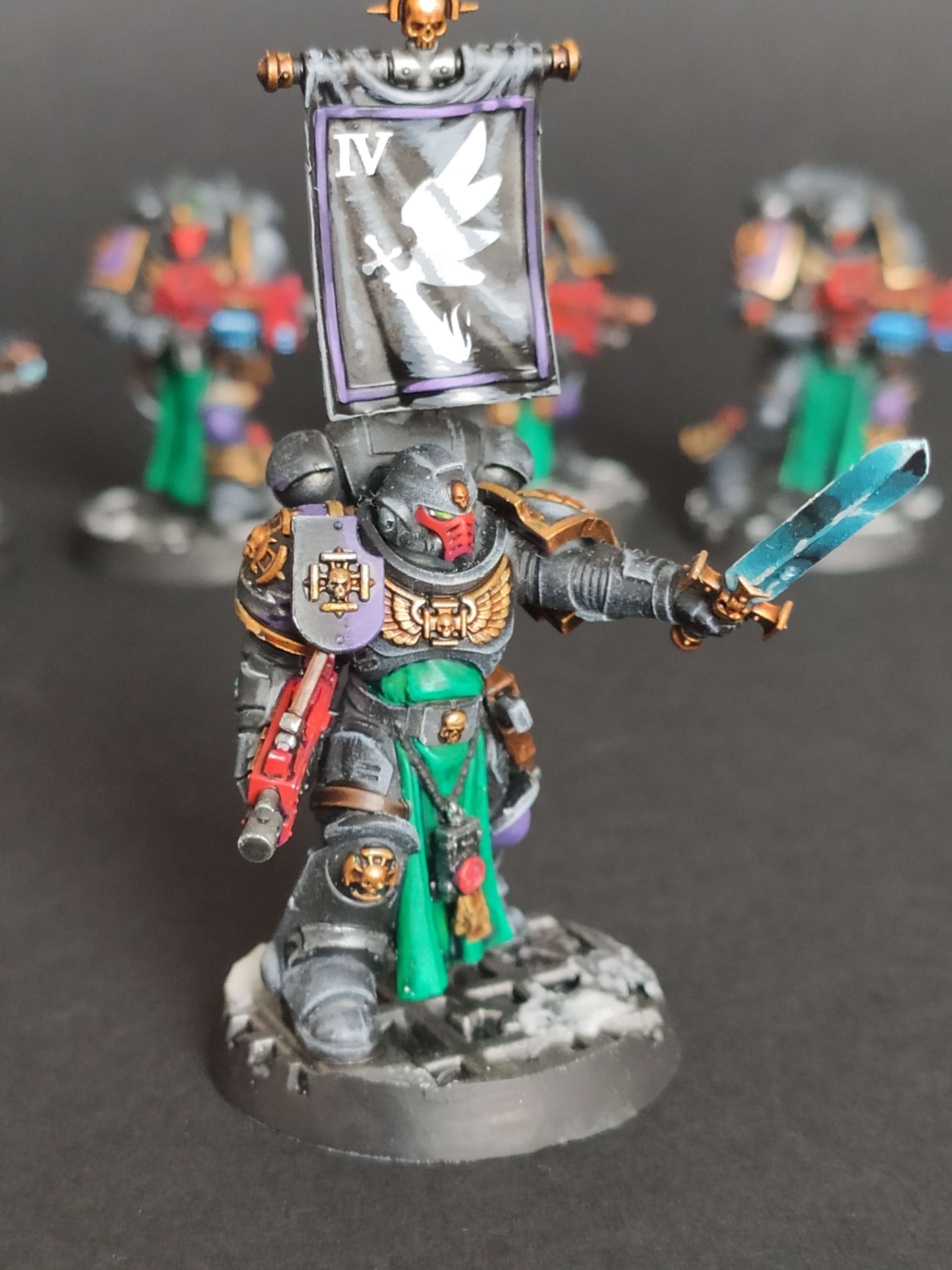 Warhammer 40000- Figurines - Miniatures - Service de peinture figurine - peintre figurine - Space Marines - Dark Angels