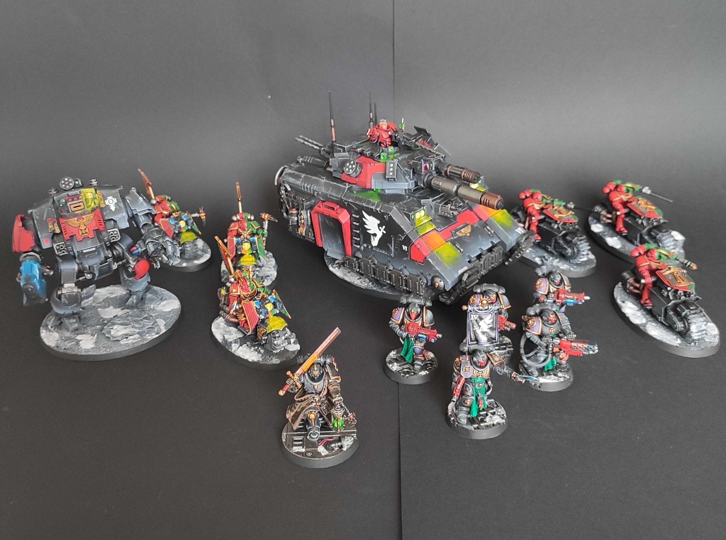 Warhammer 40000- Figurines - Miniatures - Service de peinture figurine - peintre figurine - Space Marines - Dark Angels