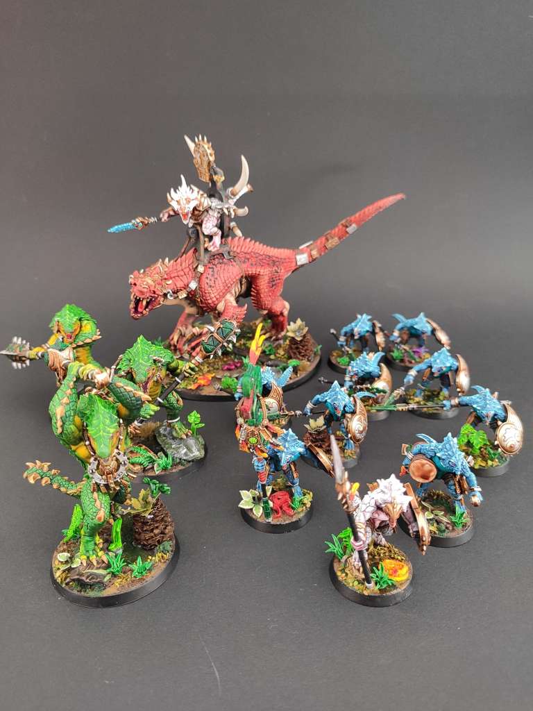 Galerie de photos de la Spearhead Seraphons, pour le jeu Warhammer Age of Sigmar