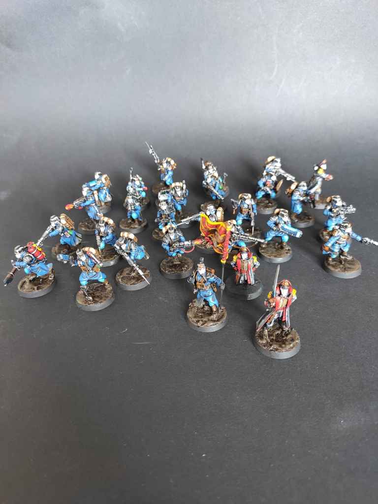 Galerie de photos de figurines d'infanterie de l'Astra Militarum des Death Korp of Krieg pour le jeu Warhammer 40000