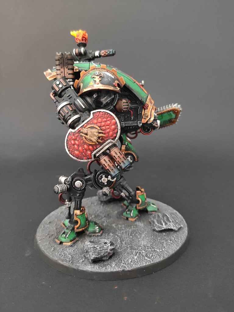 Galeries de photos d'Imperials Knights customisés avec le design d'autres factions, pour le jeu Warhammer 40000