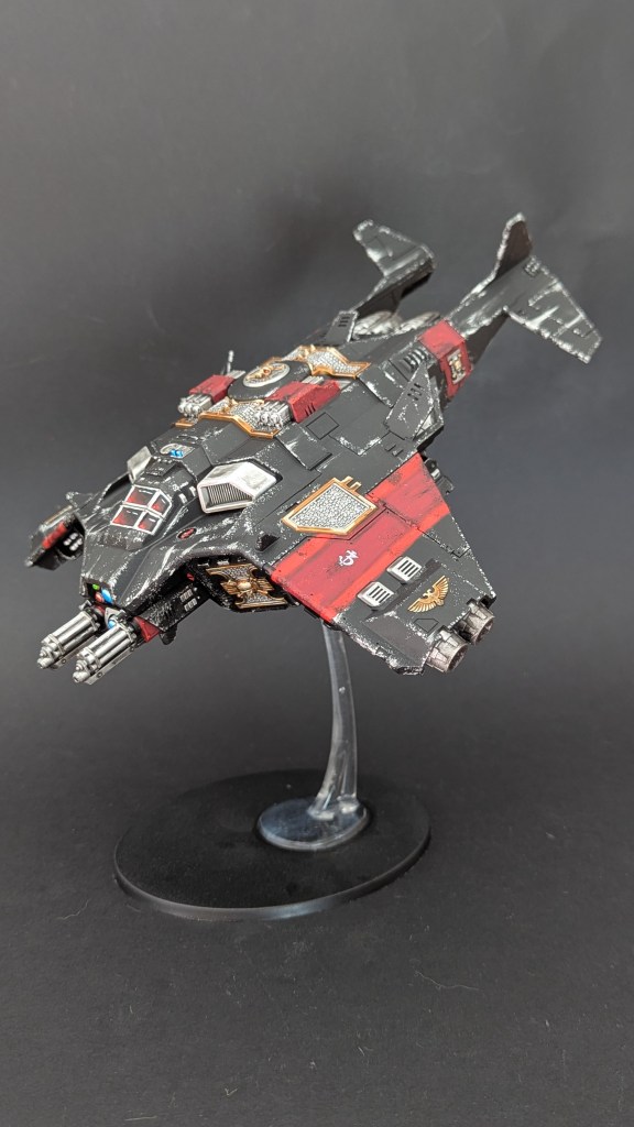 Galeries de figurines d'un Corvus Blackstar de la Deathwatch, pour le jeu Warhammer 40000